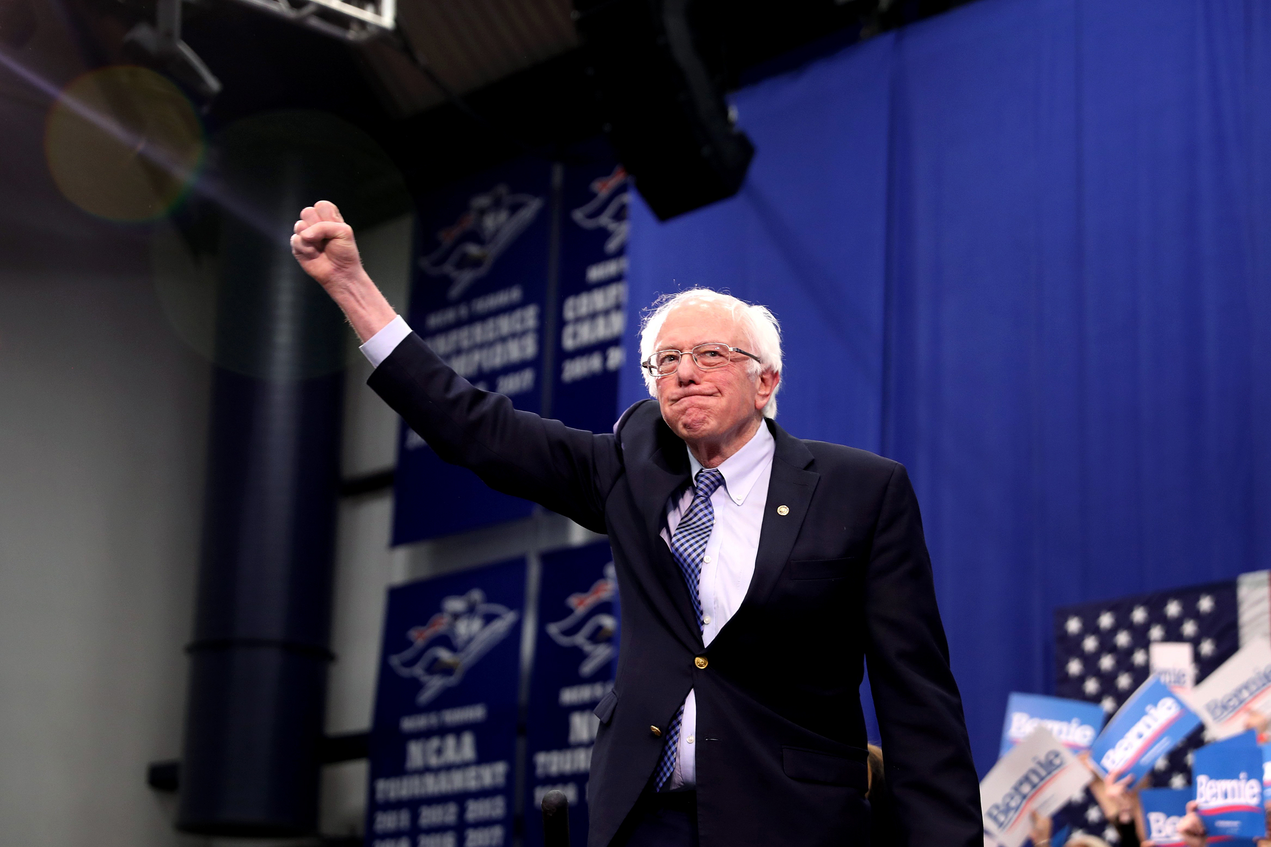 Image: Presidential Candidate Bernie Sanders Holds NH Primary Night Event In Manchester